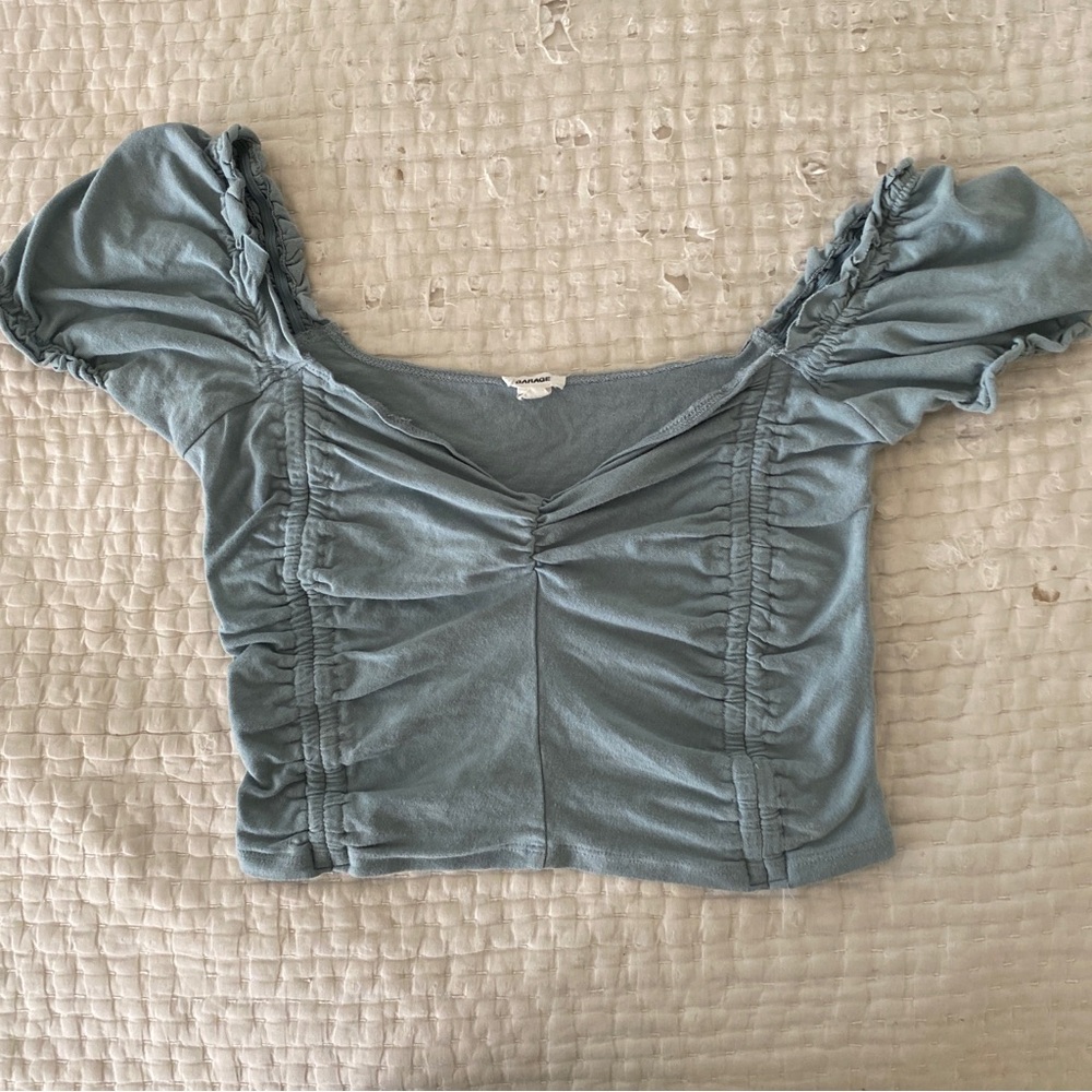 Garage Ruched Crop Top